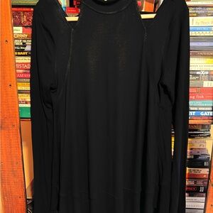 Free People Black Knit Top